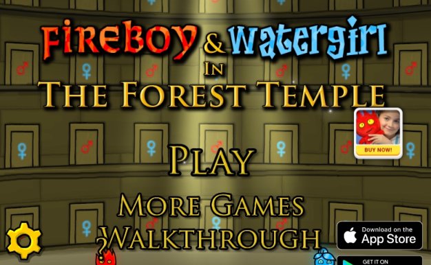 森林冰火人:森林神庙 Fireboy and Watergirl in The Forest Temple