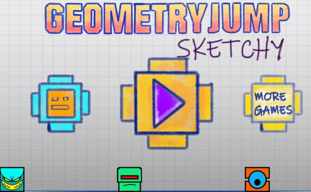几何冲刺跳跃草图 Geometry Jump Sketchy